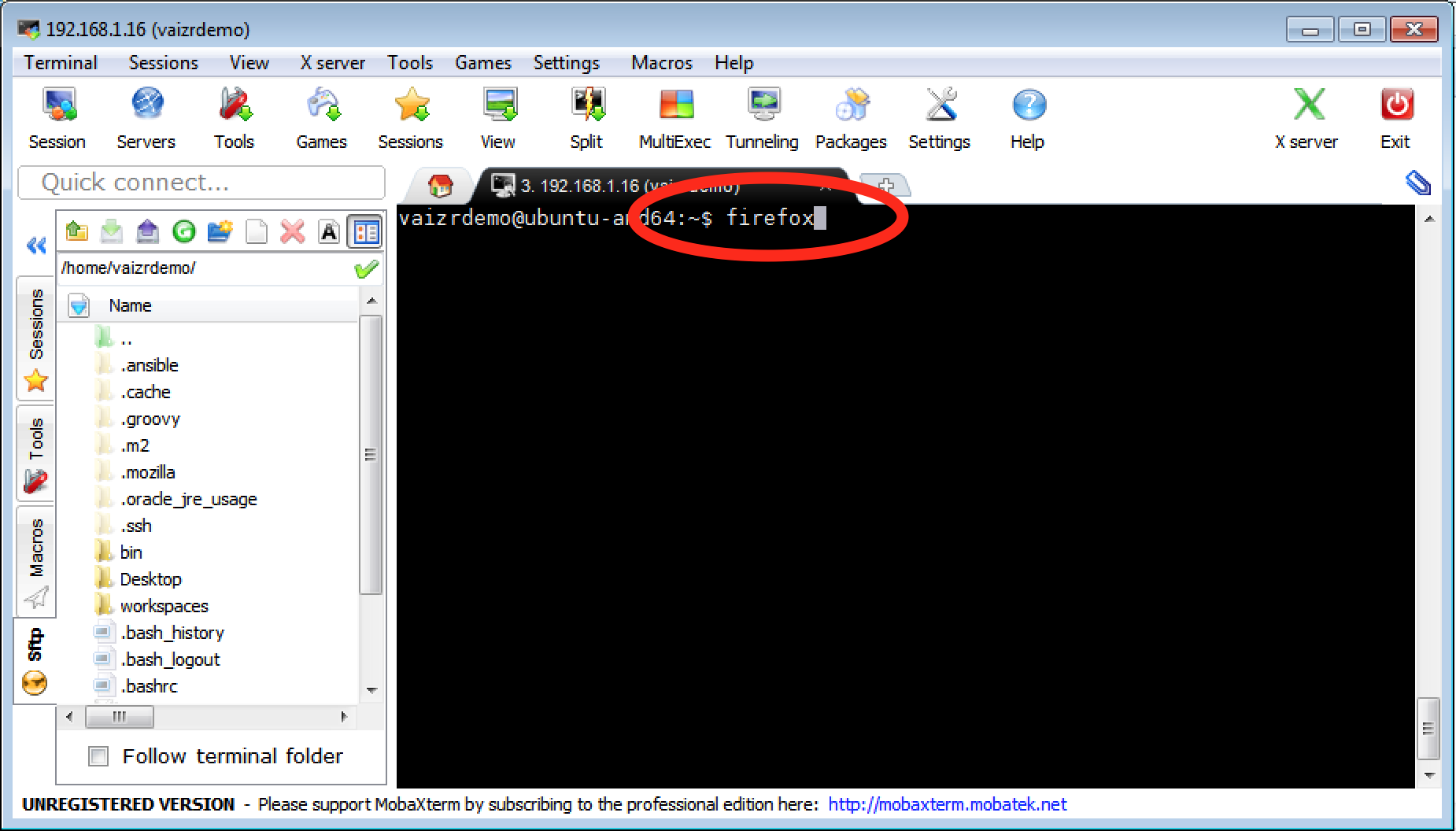 mobaxterm_start_firefox