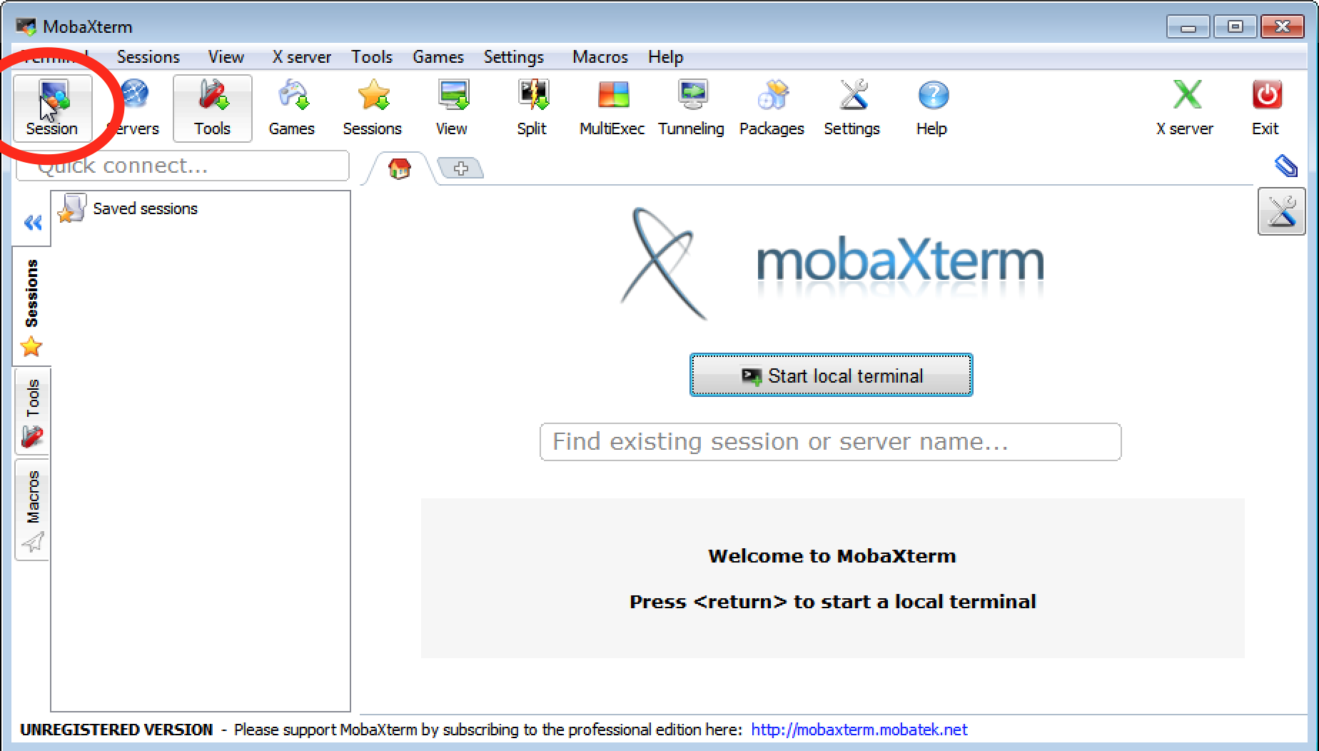 mobaxterm_startscreen
